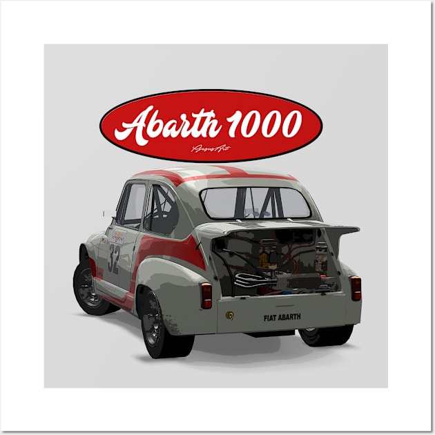 ABARTH 1000 32 Back Wall Art by PjesusArt